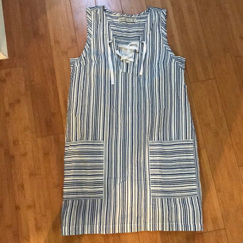 Abercrombie Blue and White Nautical Dress